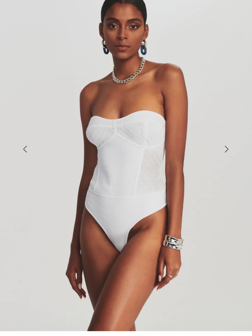 Retrofete Lena White Bodysuit - Picture 2 of 6